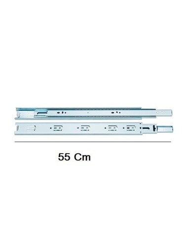 GUIA TELESCOPICA EXTRACCION TOTAL CON FRENO 55 CM