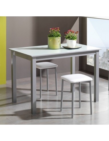 MESA LEKA EXTENSIBLE CRISTAL PISTACHO 90X50 xxx