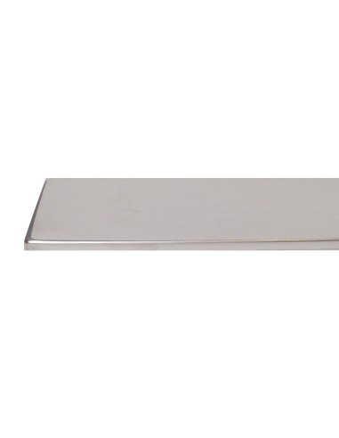 CANTONERA ENCIMERA RECTA R2 650X40MM PLATA BRILLO