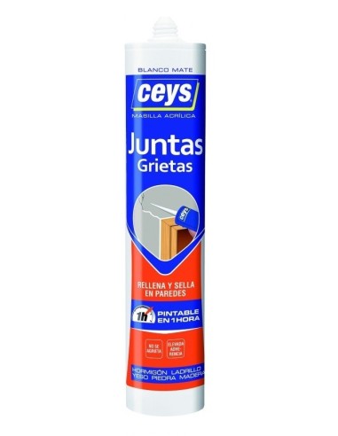 SELLADOR DE JUNTAS CEYS COLOR BLANCO 280 ML