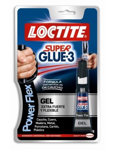 PEGAMENTO ADHESIVO SUPER GLUE-3 POWER GEL EXTRA FUERTE 3 GRAMOS