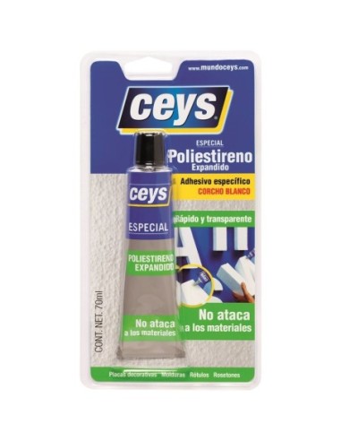 PEGAMENTO ADHESIVO CEYS ESPECIAL POLIESTIRENO EXPANDIDO 70 ML