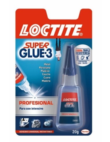 PEGAMENTO ADHESIVO SUPER GLUE-3 LOCTITE PROFESIONAL 20 GRAMOS