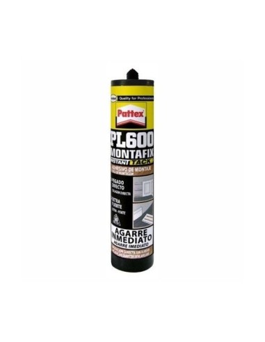 PEGAMENTO ADHESIVO DE MONTAJE PATTEX PL600 MONTAFIX INSTANT.300ML xxx