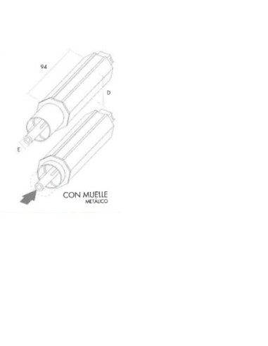 CAPSULA TELESCOPICA CON ESPIGA PARA EJE 40MM