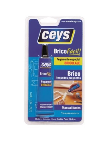 PEGAMENTO ADHESIVO BRICOLAJE BLISTER 30ML CEYS