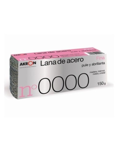 LANA DE ACERO 150GR GRANO FINO 0000