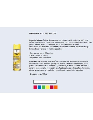 MARCADOR TOPOGRAFICO AMARILLO T146