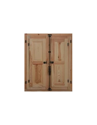 VENTANA MADERA CON FRAILERO 80X80