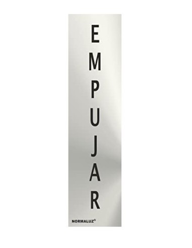 SEÑAL INOX EMPUJAR 200X50mm