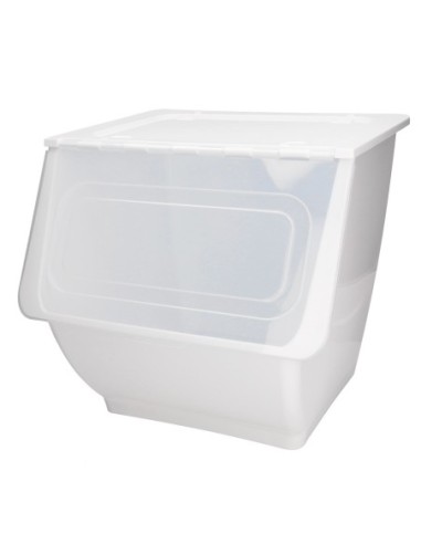 CONTENEDOR APLIABLE CON RUEDAS 36L BLANCO