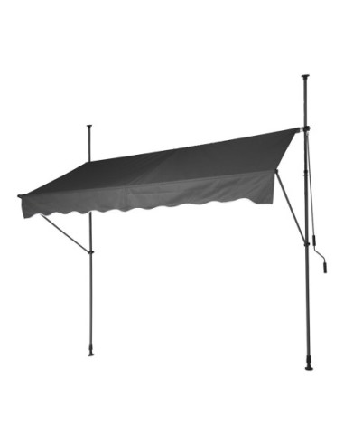 TOLDO AJUSTABLE 250X120 CM COLOR GRIS