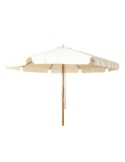 PARASOL MADERA BARNIZADA 3M Ø COLOR CRUDO de SuInPlas