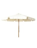PARASOL MADERA BARNIZADA 3M Ø COLOR CRUDO de SuInPlas
