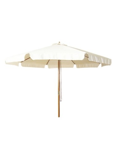 PARASOL MADERA BARNIZADA 3M Ø COLOR CRUDO