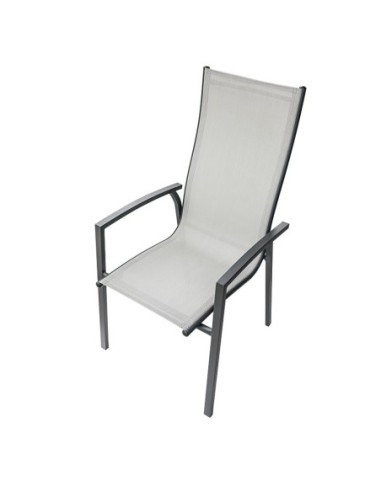 SILLON ALTO JARDIN ALUMINIO ANTRACITA MOD. CAPRI