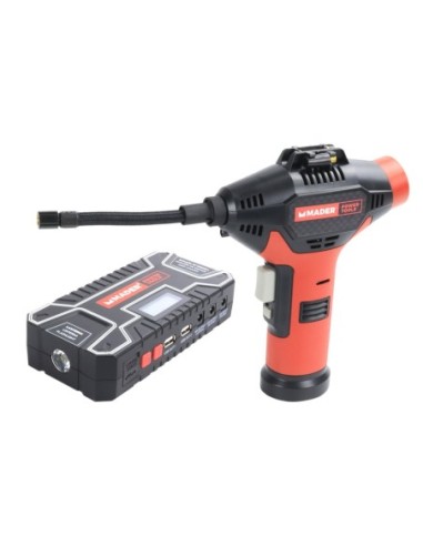 ESTACION DE ENERGIA 12AH POWER BANK + MINI COMPRESOR - MADER POWER TOOLS