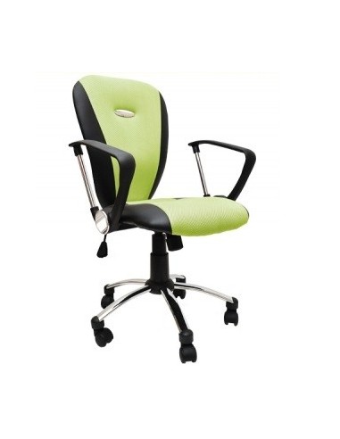 SILLA OFICINA SPIDER NEGRO Y VERDE