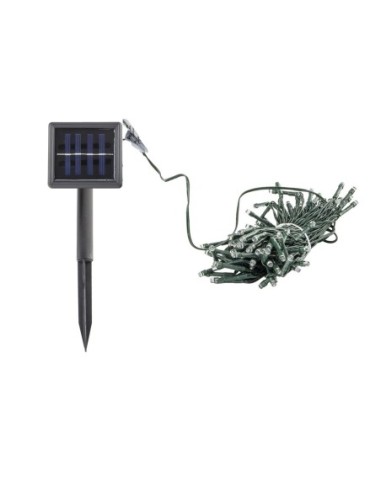 LUZ DE NAVIDAD SOLAR CON 100 LEDS – ILUMINACION BLANCA PARA INTERIORES Y EXTERIORES