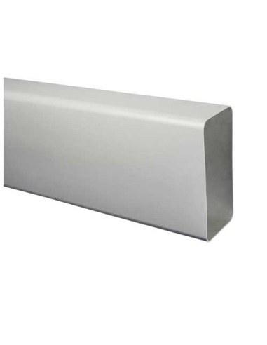 TUBO RECTANGULAR PVC EXTRACCION DE HUMOS 55X110 mm