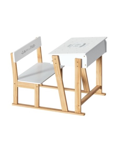 PUPITRE INFANTIL ECRITURE MADERA BLANCO