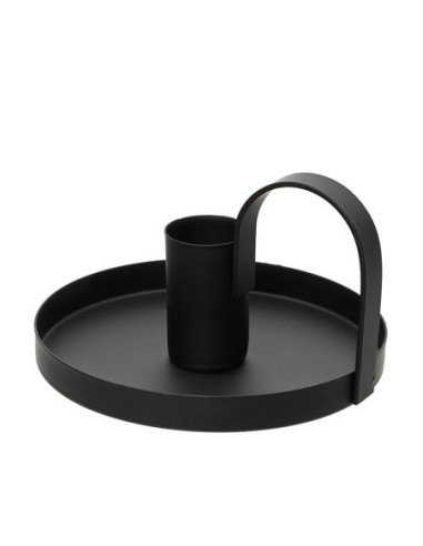 CANDELABRO DE HIERRO NEGRO – PARA VELAS DE HASTA 22 MM DE DIAMETRO