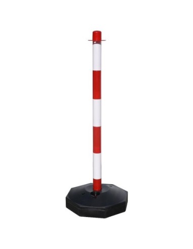 POSTE PARA CADENA PLASTICO 90CM CON BASE