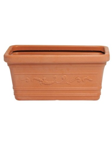 MACETERO TERRACOTA RESINA RECTANGULAR 60X33MM