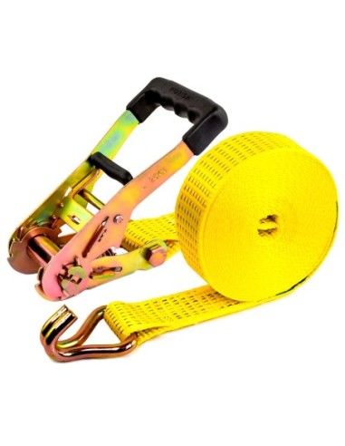 RATCHET 25mm CON GANCHO CERRADO AMARILLO 5M-1000KG