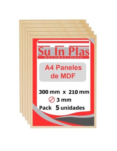 TABLERO MDF 3 mm A3 CORTE LASER, CNC, MANUALIDADES, BRICOLAGE