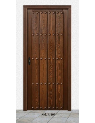 PUERTA DE CALLE MODELO R-103 210 x 95 CM VARIOS ACABADOS