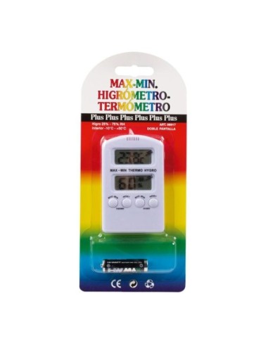 TERMOMETRO DIGITAL PLUS HIGROMETRO – CON RANGO DE -10ºC A +50ºC Y 25%-75% RH