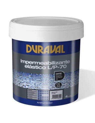 IMPERMEABILIZANTE ELASTICO LP70 4 L VARIOS COLORES