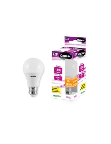 BOMBILLA LED ESTANDAR 10,5w E27 CALIDA 2700K