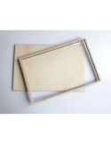 Bandeja chapa madera rectangular 195x295mm para epoxi - S...