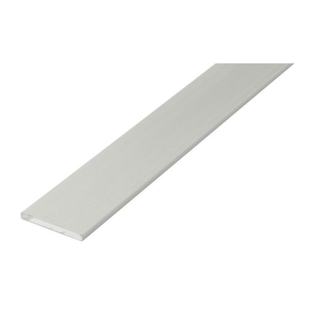 Pletina aluminio 20x3mm  blanco 1,00m - Suinplas