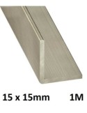 Angulo 15x15 1m acero inox  18/8 - Suinplas