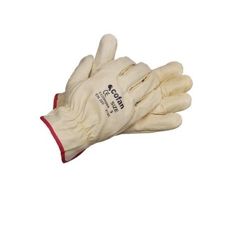 Guante piel vacuno amarillo t8 - Suinplas