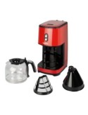 Cafetera de goteo roja  1,5l habitex - Suinplas