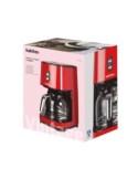 Cafetera de goteo roja  1,5l habitex - Suinplas