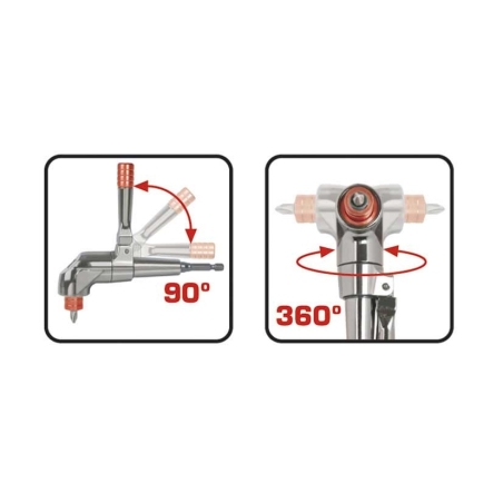 Adaptador angular 90º para taladro - Suinplas