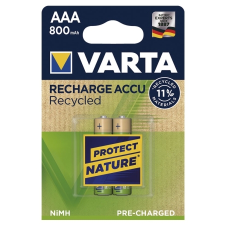 Pila blister  varta 2un recargable  aaa 800mah - Suinplas