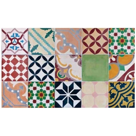 Alfombra vinilica croma mosaico 75x45 - Suinplas