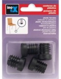 Conteras redonda interior 20mm negro  4ud - Suinplas