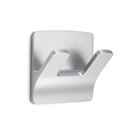 Percha resistente agua  doble cromo mate - Suinplas