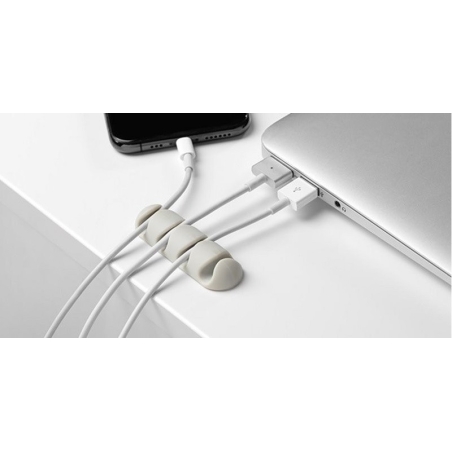 Clip adhesivo multiple para cable negro - Suinplas