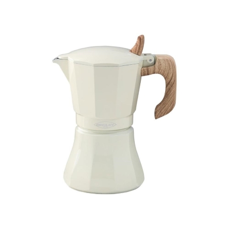 Cafetera aluminio inducción petra-crema. 9 tazas - Suinplas