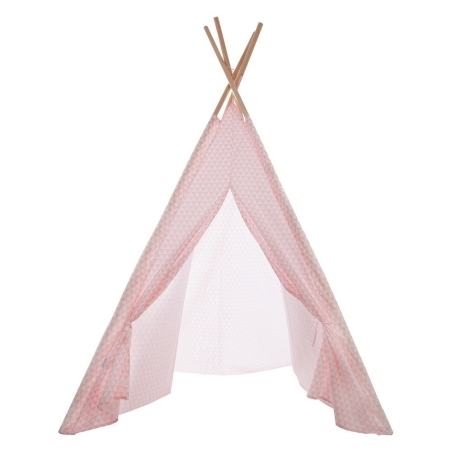 Tipi rosa de 160xx120x120 con alfombra - Suinplas