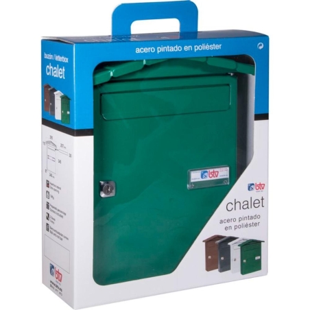 Buzon de exterior btv mod chalet-1 verde - Suinplas