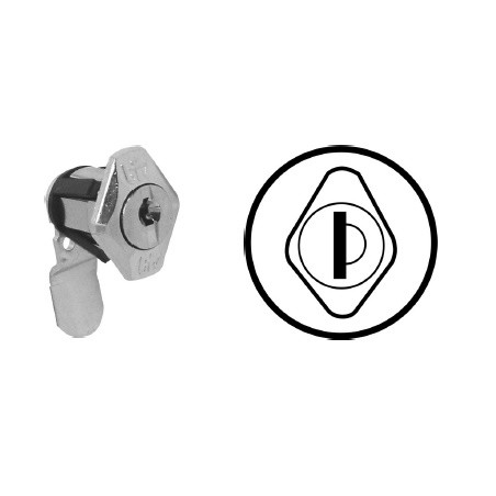 Cerradura buzon  rombo mercurio cromada @ - Suinplas